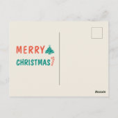 ジンジャーストライプのキャットメリークリスマス ポストカード (裏面)