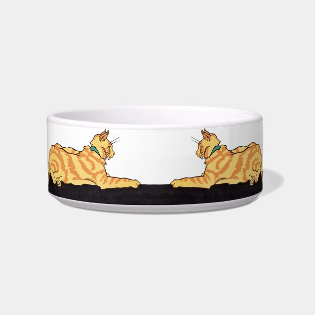 ジンジャーストライプの猫  ボウル (正面)