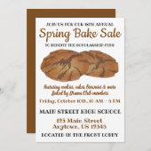 ジンジャースナップクッキージンジャースナップチャリティベイクセール 招待状 (正面/裏面)