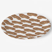 ジンジャースナップジンジャースナップビスケットジンジャーナッツクッキー ペーパープレート (アングル)