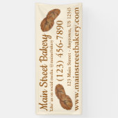 ジンジャースナップビスケットベーカリーベイクセールビジネス 横断幕 (縦)