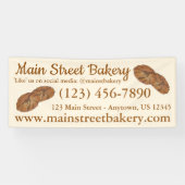 ジンジャースナップビスケットベーカリーベイクセールビジネス 横断幕 (横)