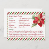 ジンジャースナップレシピ ポストカード (正面/裏面)