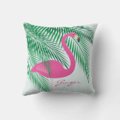 ジンジャーズミントフラミンゴ枕 クッション (裏面)