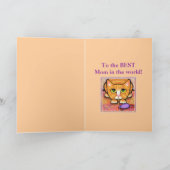ジンジャータビーねこ母の日のグリーティングカード カード (内部)