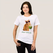 ジンジャータビー猫Tシャツ トライブレンドTシャツ (正面全面)