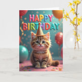 ジンジャータビー 誕生日カード カード (黄色い花)