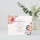 ジンジャーネイビーフローラベビーシャワー招待状予算 (スタンド正面)