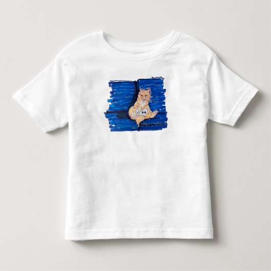 ジンジャーネコゲーマー トドラーTシャツ (正面)
