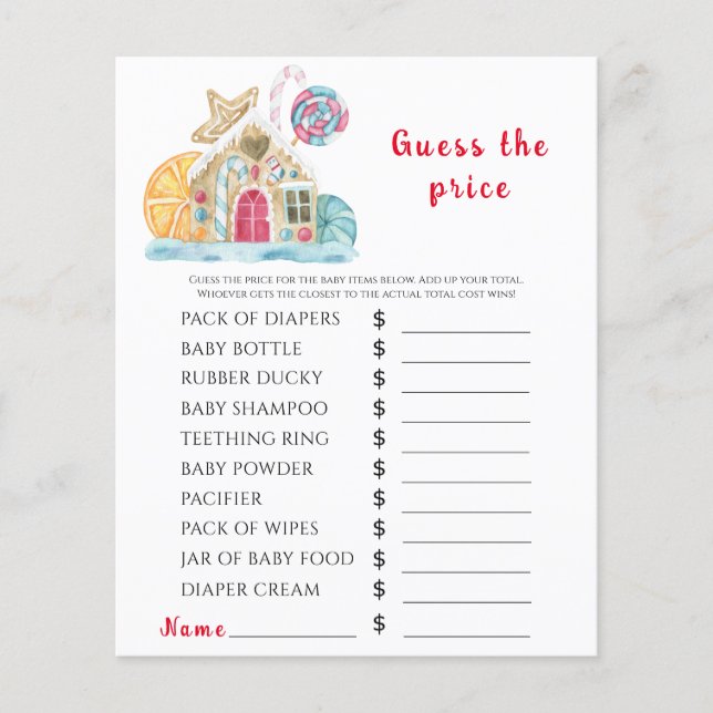 ジンジャーハウス – プライス推測ゲーム (正面)