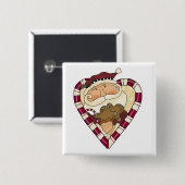 ジンジャーハートサンタTシャツ&ギフト 缶バッジ (正面&裏面)