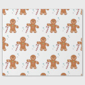 ジンジャーパンおもしろい ラッピングペーパー (フラット)