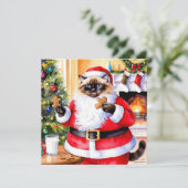 ジンジャーパンのキャットサンタクロース シーズンカード (スタンド正面)