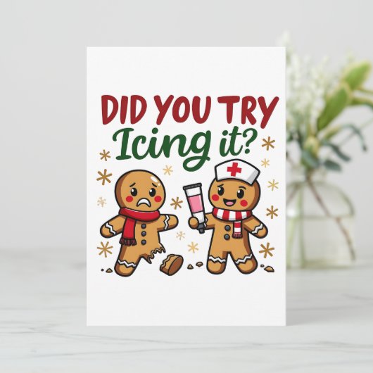 ジンジャーパンの看病でアイシングおもしろいしてみた？ サンキューカード (スタンド正面)