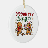 ジンジャーパンの看病でアイシングおもしろいしてみた? セラミックオーナメント (右)