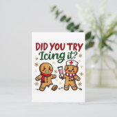 ジンジャーパンの看病でアイシングおもしろいしてみた? ポストカード (スタンド正面)