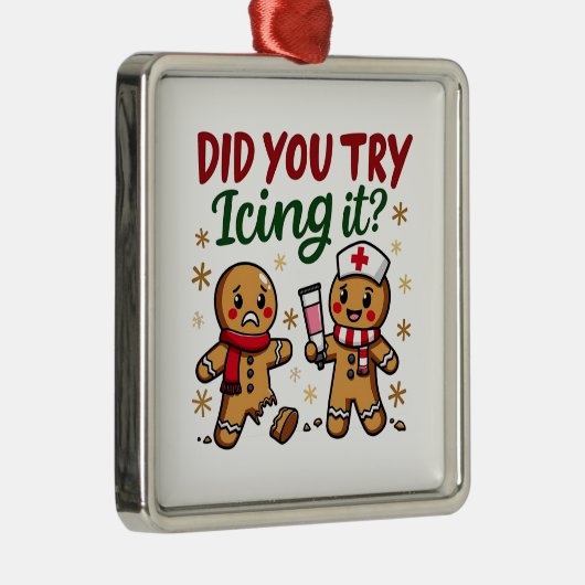 ジンジャーパンの看病でアイシングおもしろいしてみた? メタルオーナメント (右)