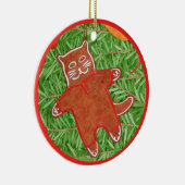 ジンジャーパン子猫セラミックサークルオーナメント セラミックオーナメント (右)