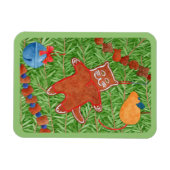 ジンジャーパン子猫可撓性磁石 マグネット (横)