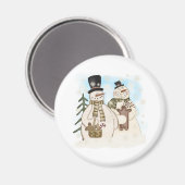 ジンジャーパン雪だるま マグネット (正面/裏面)