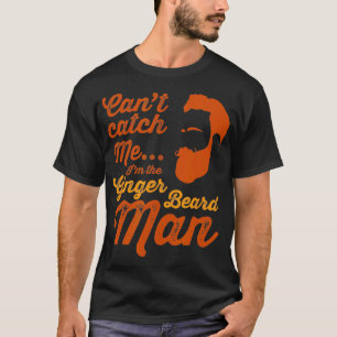 ジンジャーヒゲおもしろいの男のヒップスター男性へスローガン Tシャツ