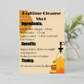 ジンジャービーツレモンデトックスショット 箔招待状 (立ち正面)