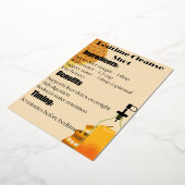 ジンジャービーツレモンデトックスショット 箔招待状 (回転した状態)