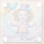 ジンジャーピエロガールバルーンガラスコースター ガラスコースター (裏面)