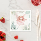 ジンジャーフェアリーガールベビーシャワー スタンダードカクテルナプキン (インサイチュ)