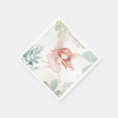 ジンジャーフェアリーガールベビーシャワー スタンダードカクテルナプキン (角)