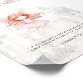 ジンジャーフェアリー赤ちゃんシャワーおむつラッフルテーブルサイン ポスター (角)