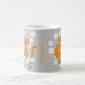 ジンジャーフローラ名オレンジキャットエナジー コーヒーマグカップ (中央)