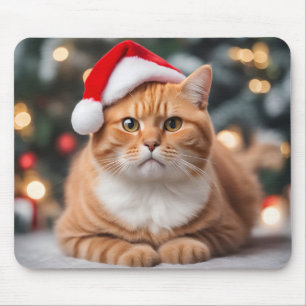 ジンジャーブリティッシュショートエアークリスマス マウスパッド
