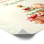 ジンジャーブレクラシックッド赤ちゃんシャワーおしゃぶり狩りゲーム ポスター (角)