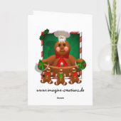 ジンジャーブレッドおもしろいファミリー シーズンカード (裏面)