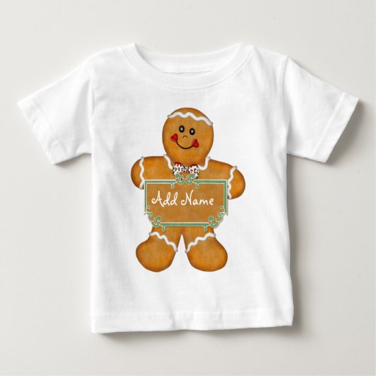 ジンジャーブレッドおもしろい ベビーTシャツ (正面)