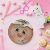 ジンジャーブレッドかわいこちゃんメリークリスマス ペーパープレート (パーティー)