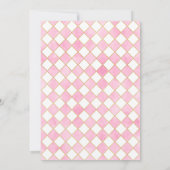 ジンジャーブレッドくるみ割りランド・オブ・スイーツ1歳の誕生日 招待状 (裏面)