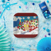 ジンジャーブレッドとガンドルプ ペーパープレート (パーティー)