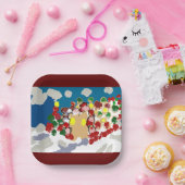 ジンジャーブレッドとガンドルプ ペーパープレート (パーティー)