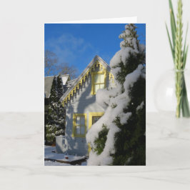 ジンジャーブレッドと冬の雪 – マーサのブドウ園 カード