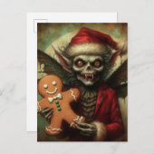 ジンジャーブレッドと怖いクリスマスの吸血鬼の妖精 ポストカード (正面/裏面)