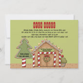 ジンジャーブレッドのオープンハウスの招待状 招待状 (正面)