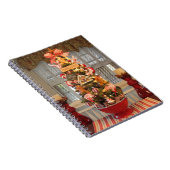 ジンジャーブレッドのクッキーの木の台所ノート ノートブック (右側)