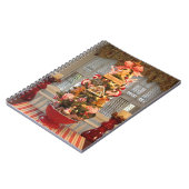 ジンジャーブレッドのクッキーの木の台所ノート ノートブック (左側)