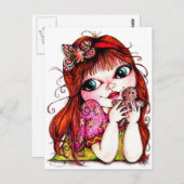 ジンジャーブレッドのクッキーを盗む ポストカード (正面/裏面)