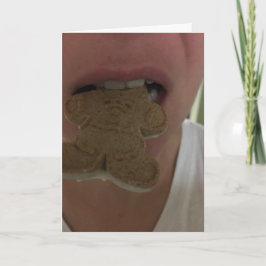 ジンジャーブレッドのクッキーカード シーズンカード