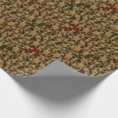 ジンジャーブレッドのクッキーパターン包装紙 ラッピングペーパー (角)