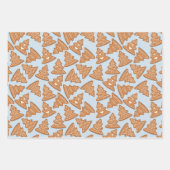 ジンジャーブレッドのクリスマスお菓子 ラッピングペーパーシート (正面2)