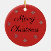 ジンジャーブレッドのクリスマスのオーナメントの装飾 セラミックオーナメント (裏面)